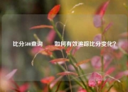 比分500查询✌️如何有效追踪比分变化？