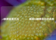 y3棋牌是黑平台👉揭秘Y3棋牌背后的真相