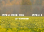 哈马比对北雪平比分预测👈哈马比对北雪平的胜算分析