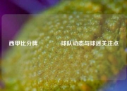 西甲比分牌🏐球队动态与球迷关注点