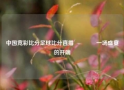 中国竞彩比分足球比分直播👉一场盛宴的开端