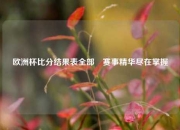 欧洲杯比分结果表全部⚾赛事精华尽在掌握