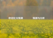 欧冠比分预测👍预测与分析