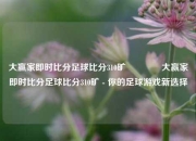 大赢家即时比分足球比分310旷🥉大赢家即时比分足球比分310旷 - 你的足球游戏新选择