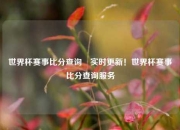 世界杯赛事比分查询⚾实时更新！世界杯赛事比分查询服务