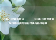2021年u21欧青赛比分🏐2021年U21欧洲青年足球锦标赛的精彩对决与最终结果
