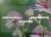 足球比分计算器500👉精准预测和即时更新的完美搭档
