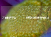 万能棋牌平台👈探索游戏的乐趣与挑战