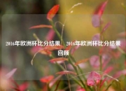 2016年欧洲杯比分结果⚾2016年欧洲杯比分结果回顾