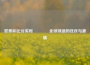 世界杯比分实时🥉全球球迷的狂欢与激情
