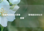 .雪缘圆足彩比分直播🏅雪缘圆足彩比分直播