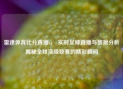 雷速体育比分直播tg⚾实时足球直播与数据分析揭秘全球顶级联赛的精彩瞬间