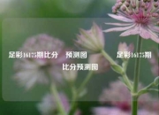 足彩16175期比分⚽预测图🥎足彩16175期比分预测图