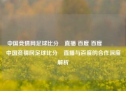 中国竞猜网足球比分⚽直播 百度 百度🏐中国竞猜网足球比分⚽直播与百度的合作深度解析