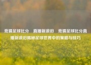 竞猜足球比分⚽直播新浪旧⚽竞猜足球比分直播新浪旧揭秘足球世界中的策略与技巧