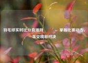 羽毛球实时比分直播网🥇掌握比赛动态，享受精彩对决