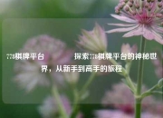 778棋牌平台🥎探索778棋牌平台的神秘世界，从新手到高手的旅程