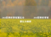 2018世界杯季军赛比分🏅2018世界杯季军赛比分解析