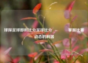 球探足球即时比分足球比分🏐掌握比赛动态的利器