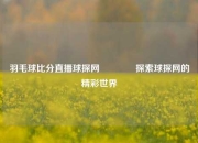 羽毛球比分直播球探网🏅探索球探网的精彩世界