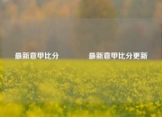 最新意甲比分👉最新意甲比分更新