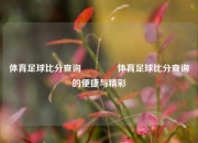 体育足球比分查询🥈体育足球比分查询的便捷与精彩
