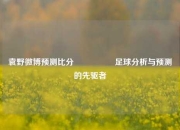 袁野微博预测比分⚽🥉足球分析与预测的先驱者