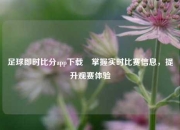 足球即时比分app下载⚾掌握实时比赛信息，提升观赛体验