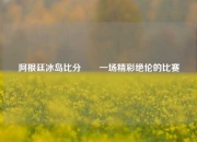 阿根廷冰岛比分✌️一场精彩绝伦的比赛