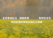 北京单场比分⚽预测免费🥇如何在北京找到免费的单场足球比分预测