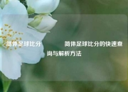 简体足球比分👈简体足球比分的快速查询与解析方法