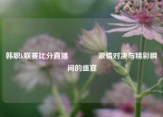 韩职k联赛比分直播👈激情对决与精彩瞬间的盛宴