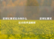 足球比赛买比分叫什么🎖️足球比赛买比分的术语解析