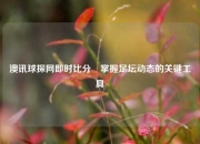 澳讯球探网即时比分⚽掌握足坛动态的关键工具