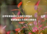 法甲联赛最新比分及积分榜排名👍法甲联赛最新比分及积分榜排名