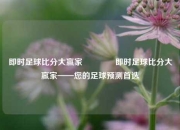 即时足球比分大赢家👉即时足球比分大赢家——您的足球预测首选