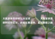 大赢家体育即时比分足球🏆大赢家体育即时比分足球，把握比赛走向，赢在策略之巅