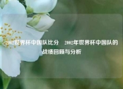 2002世界杯中国队比分⚾2002年世界杯中国队的战绩回顾与分析