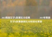 2021韩国女子k联赛比分结果👍2021年韩国女子K联赛最新比分和排名更新