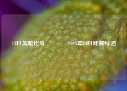 15日英超比分🥇2023年15日比赛综述