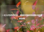 一比分龙虎时时彩⚽揭秘中国体育彩票中的神秘游戏