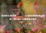 欧洲杯比赛预测🥉2023年欧洲杯预测与分析，热门球队及赛事看点解析