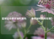 篮球比分单双加时算吗✌️单双加时如何处理？
