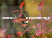明旺棋牌平台🏅探索中国的在线娱乐新天地