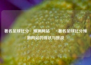 著名足球比分⚽预测网站✌️著名足球比分预测网站的现状与挑战
