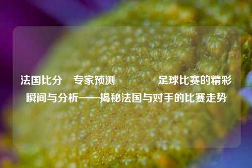 法国比分⚽专家预测🏐足球比赛的精彩瞬间与分析——揭秘法国与对手的比赛走势