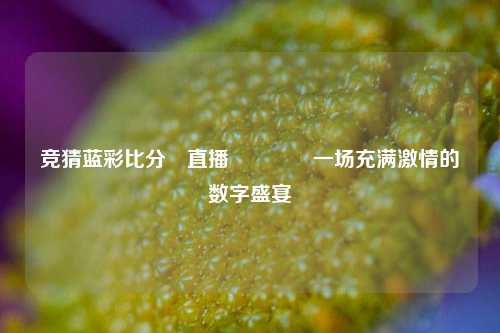 竞猜蓝彩比分⚽直播🏆一场充满激情的数字盛宴