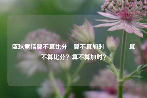 篮球竞猜算不算比分⚽算不算加时🏆算不算比分？算不算加时？