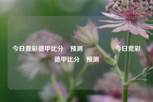 今日竞彩德甲比分⚽预测🎖️今日竞彩德甲比分⚽预测