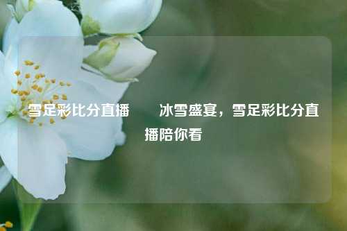 雪足彩比分直播✌️冰雪盛宴，雪足彩比分直播陪你看